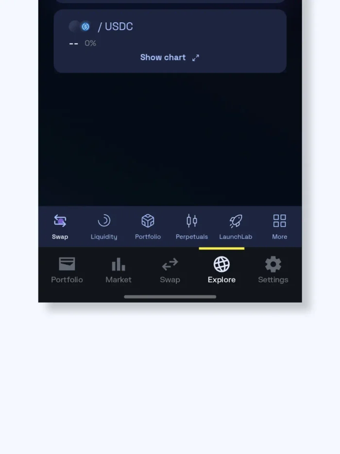 options in a DEX through Solflare wallet